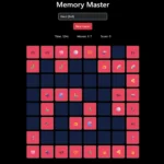 Memory Master Game - Full Source Code