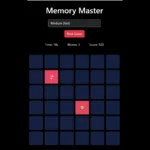 Memory Master Game - Full Source Code - Image 3