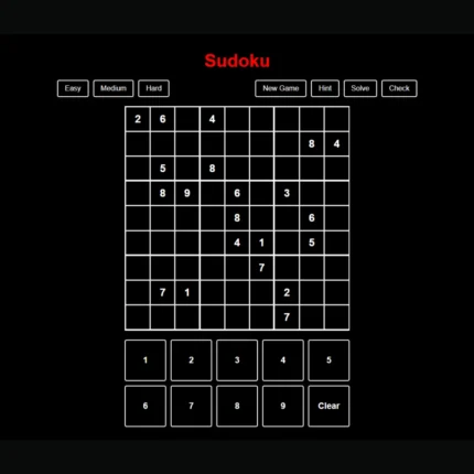 sudoku Game - Full Source Code