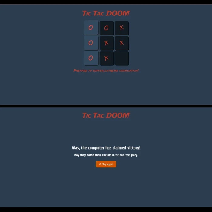 AI Tic Tac Doom - Full Source Code - Image 3